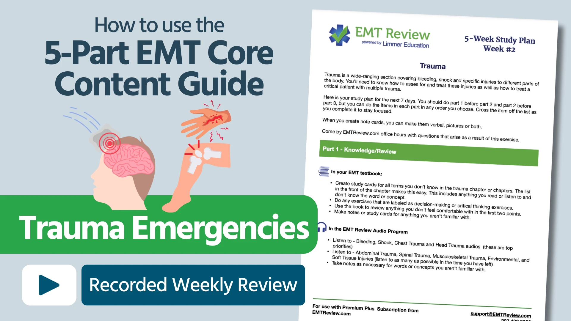 How to use the 5-Part EMT Core Content Guide: Trauma Emergencies Thumbnail