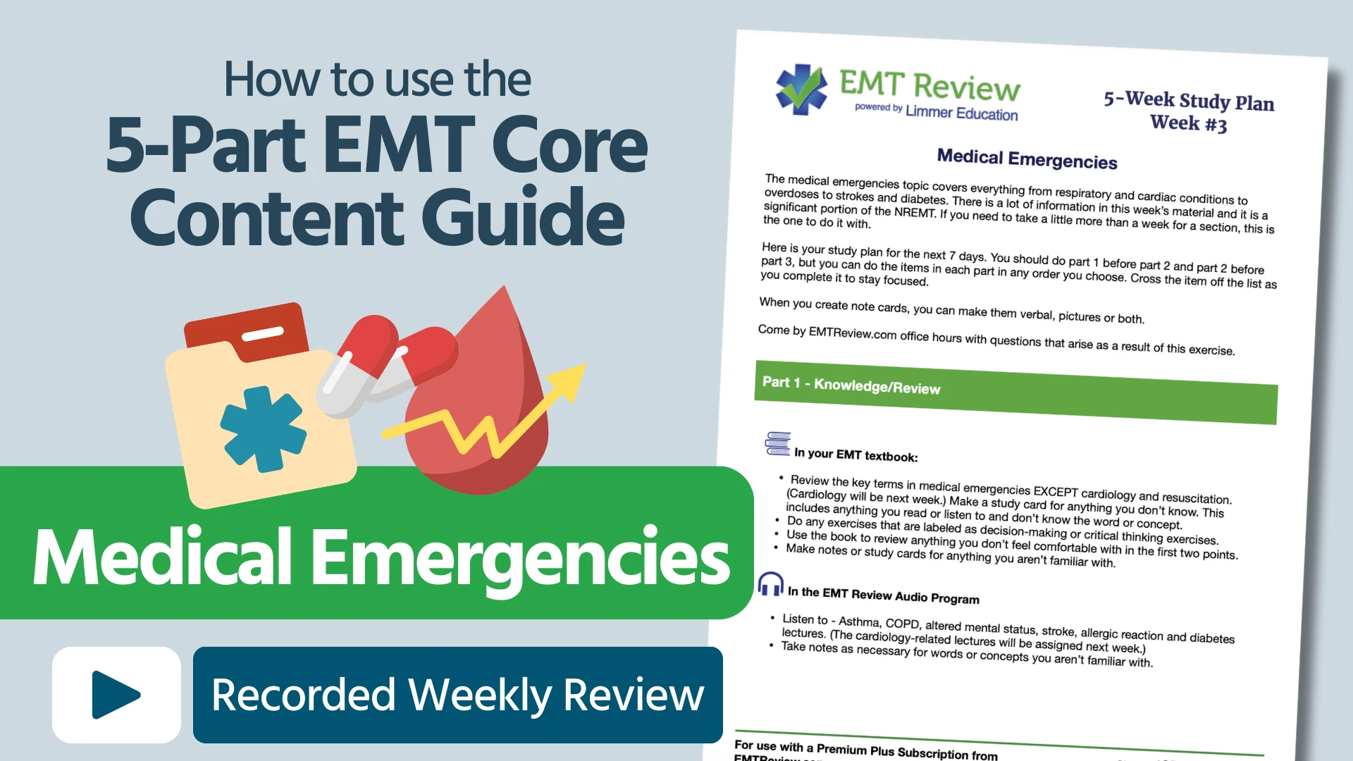 How to use the 5-Part EMT Core Content Guide: Medical Emergencies Thumbnail