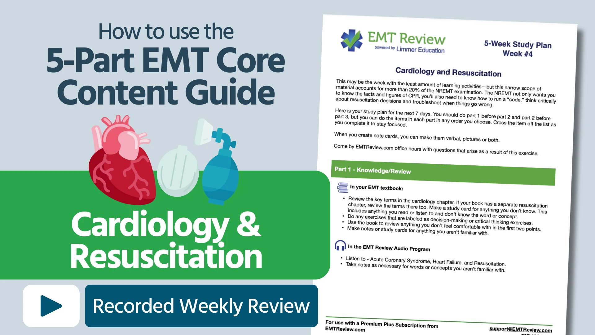 How to use the 5-Part EMT Core Content Guide: Cardiology & Resuscitation Thumbnail