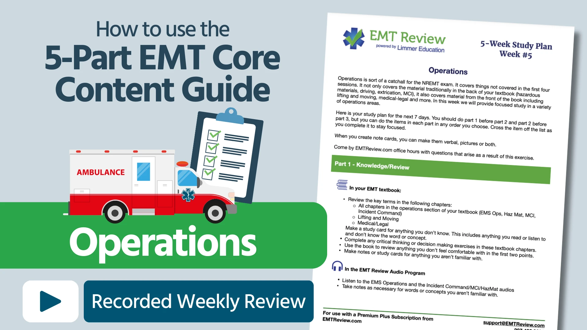 How to use the 5-Part EMT Core Content Guide: Operations Thumbnail