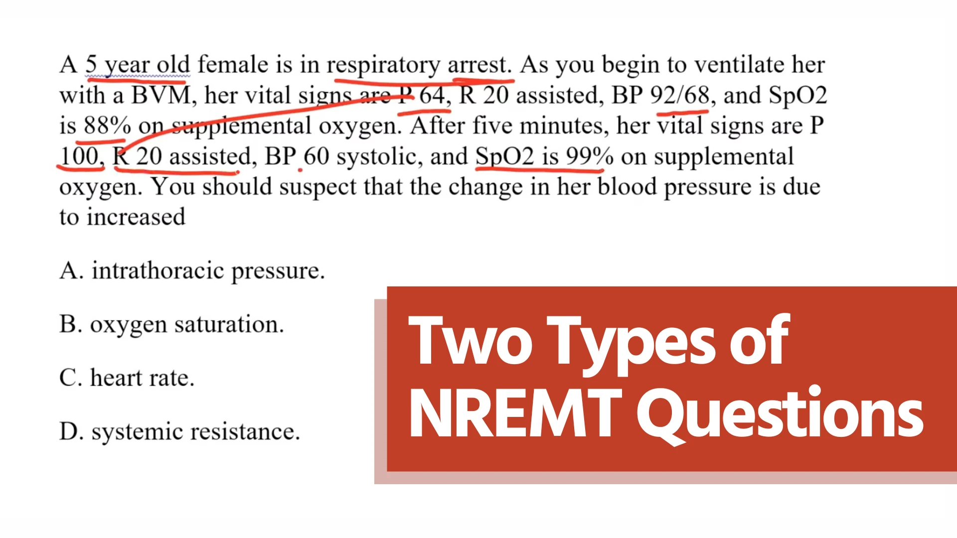 Two Types of NREMT Questions Thumbnail